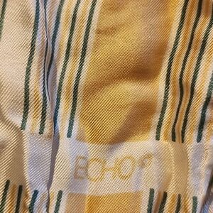 Echo yellow silk scarf